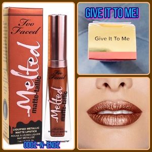 FINAL!Too Faced Melted Matte-Tallic LiquifiedLipstick”Give It To Me!”/BRANDNEW!